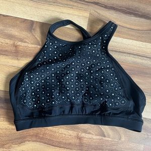 Lululemon black high neck bra